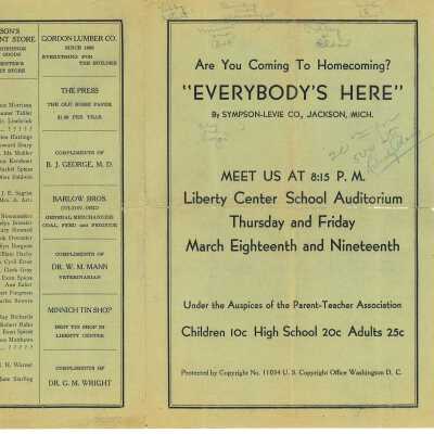 Liberty Center PTA Spring Homecoming Play