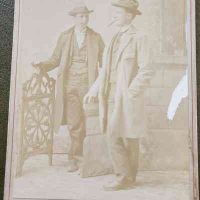 1900 John Thome, Joe Theisen Cabinet Card Photo