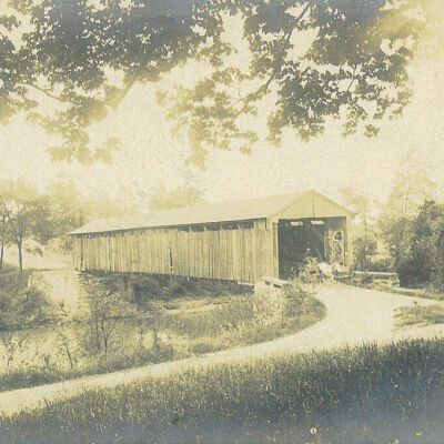 Covered Bridge Possibly Over the Miami and Erie Canal