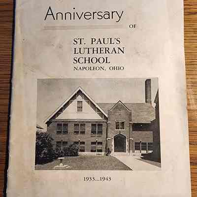 1943 St Paul Lutheran School, 10th Anniversary Brochure
