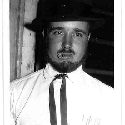 Photo of Unidentified Contestant in Beard Contest in Liberty Center, 1960