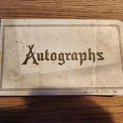John Zaenger Autograph Book