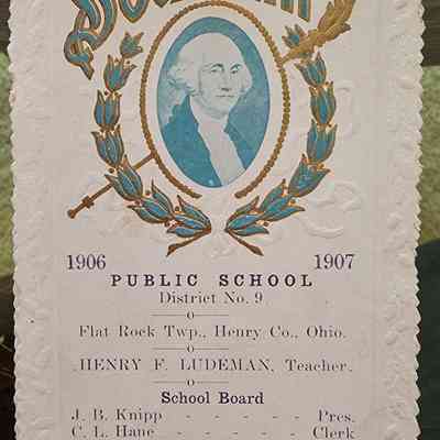 1906-07 Flatrock Twp, Florida Souvenir Class List