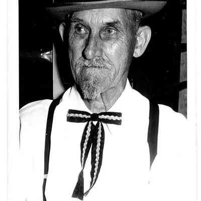 Photo of Unidentified Contestant in the Beard Contest in Liberty Center, 1960