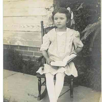 Photo of Unidentified Young Girl in Chair in the Mohler/Follett Family