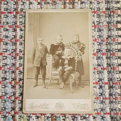 Beardsley Photo, Defiance, Oh, Esther, George, Albert & Willie Fritz