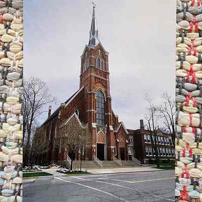St Augustine Catholic Church, Napoleon, Ohio Post Card
