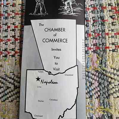 Napoleon, Ohio City Brochure, 60's, Black & White