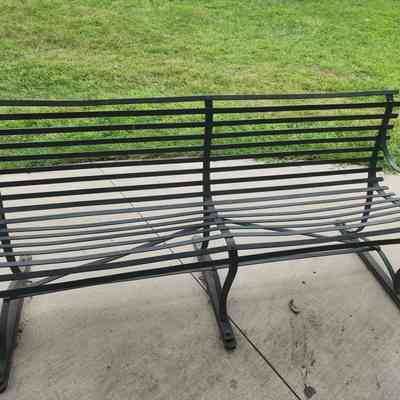 Metal Park Bench