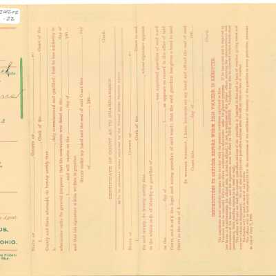 State of Ohio Guardianship Paperwork for Andrew Burns