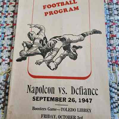 1947 Napoleon High School vs Defiance Football Program