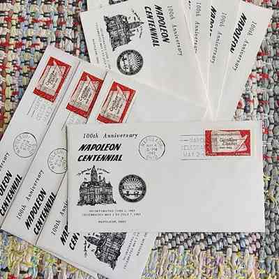 (4) Postmarked Centennial Envelopes, (4) More, no post scripts