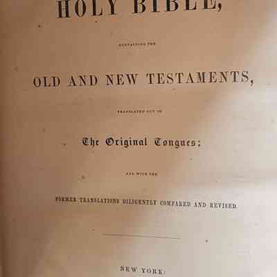 1868 Family Bible