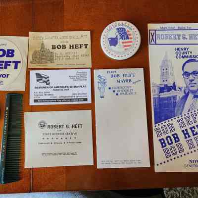 Collection of Campaign Materials used by Robert Heft