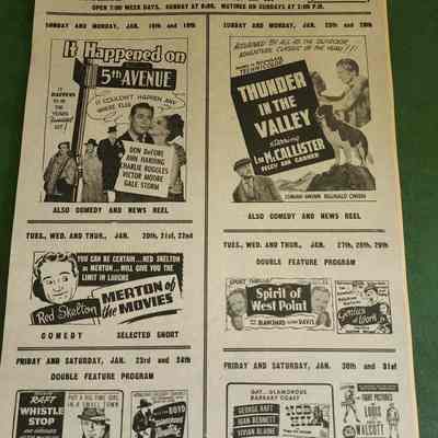 Holgate Palace Theatre Movie Flyer, 40's