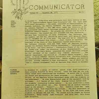 1972 "Communicator" Florida HS Newspaper