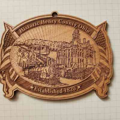 Wood Ornament, Historic Henry County