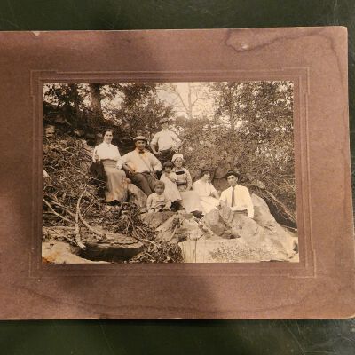 Cabinet Card, Maumee River River Bank