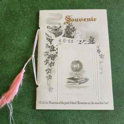 1911 Ballmer School, Richfield Twp, Souvenir, Class List