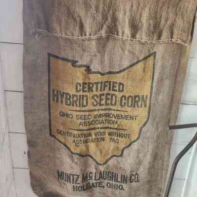 Muntz-McLaughlin Corn Seed Burlap Bag, Holgate, Ohio
