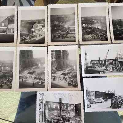 (11) Photos of Downtown Napoleon Fire, 4/23/49, A&P