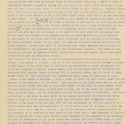 Edmond Pennock Articles of Agreement