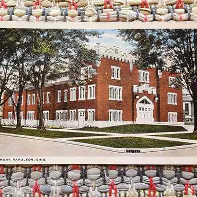 The Armory, Napoleon, Ohio Post Card