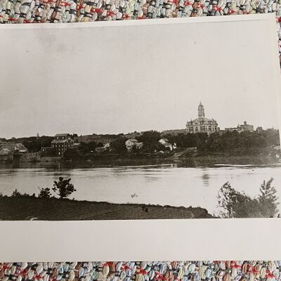 8 x 10 Photo of The Henry County Courthouse from the South side of the Maumee River