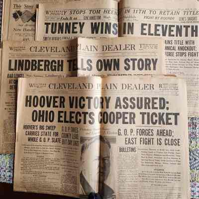 1920's Newspaper Lot