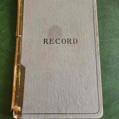 Sorosis (or other Club) Expenditures, Recor Book, 1937-1940