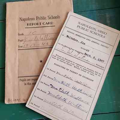 Tenth Grade Report Card, Jim Waltmire, Napoleon, Ohio