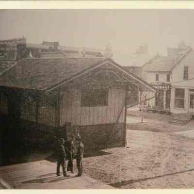 West End of Liberty Center Depot after 1907