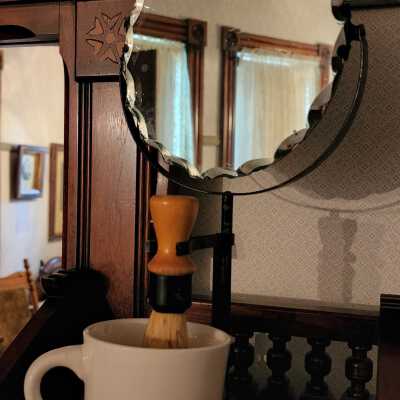 1800's Shaving Mirror