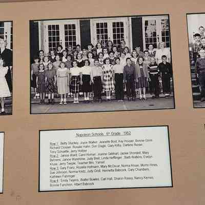 1947, 1952, 1953 Matted Photos, NHS Classes