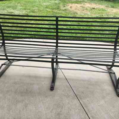 Metal Park Bench