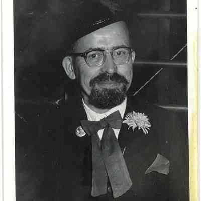 Photo of Unidentified Contestant in the Beard Contest in Liberty Center, 1960