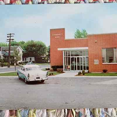 70's Postcard: The Community Bank, Napoleon, Ohio