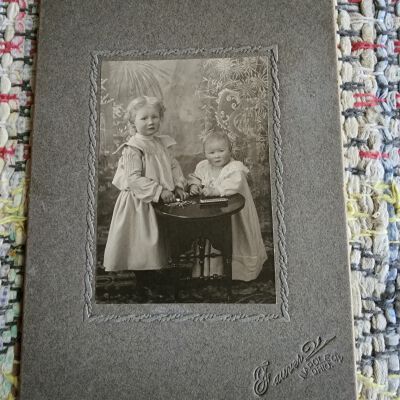 Fauver Photographer, Napoleon, Ohio, children Cabinet Card