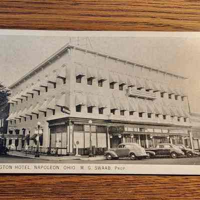 Wellington Hotel, Napoleon, Ohio Postcard