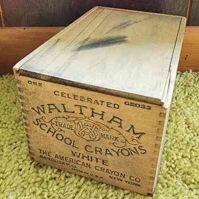 Antique Wood Chalk Box