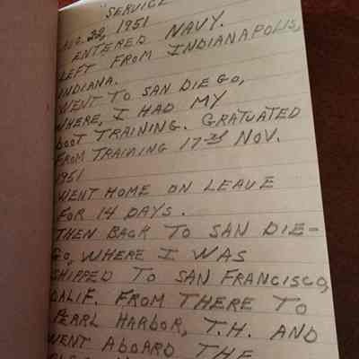 Kenneth Schuller Personal Journal, Little Black Book, 1951-55