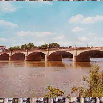Napoleon Maumee River Bridge, 50's, Vocke Mill