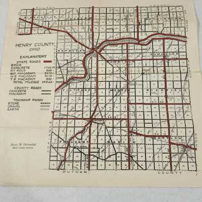 1930's Henry County Map