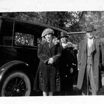 Three Photos of Unidentified Men and Women in the Mohler/Follett Family, circa 1920