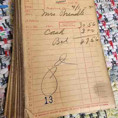 Mrs. Bendle's Receipts from the Gathman Grocery Store, 1939 - 1940