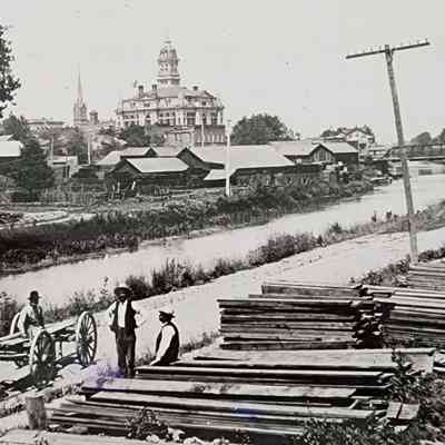 Thiesen-Hildred Lumber Co on Southside of Canal