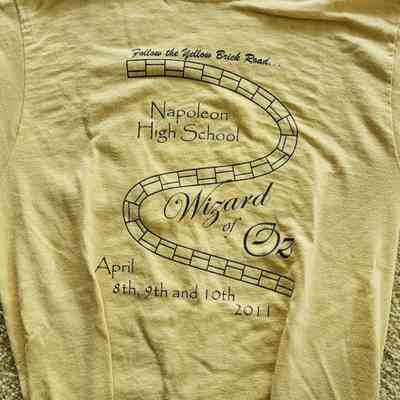 2011 NHS Musical, Wizard of Oz Tshirt