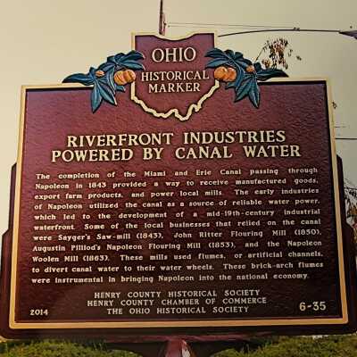 6-35 "Riverfront Industries Powered by Canal Water" Marker