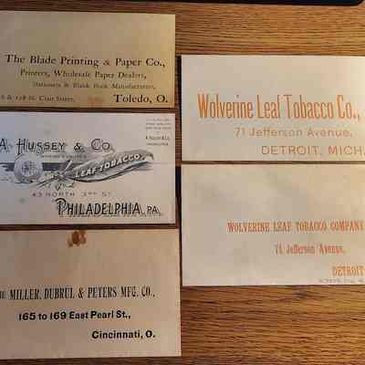 (5) Envelopes, Cigar Related
