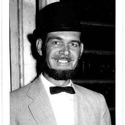 Photo of Kenneth Boulis Contestant in the Beard Contest in Liberty Center, 1960